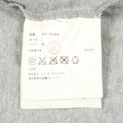 ハートロゴ 半袖Tシャツ コットン グレー プレイコムデギャルソン トップス PLAY COMME des GARCONS