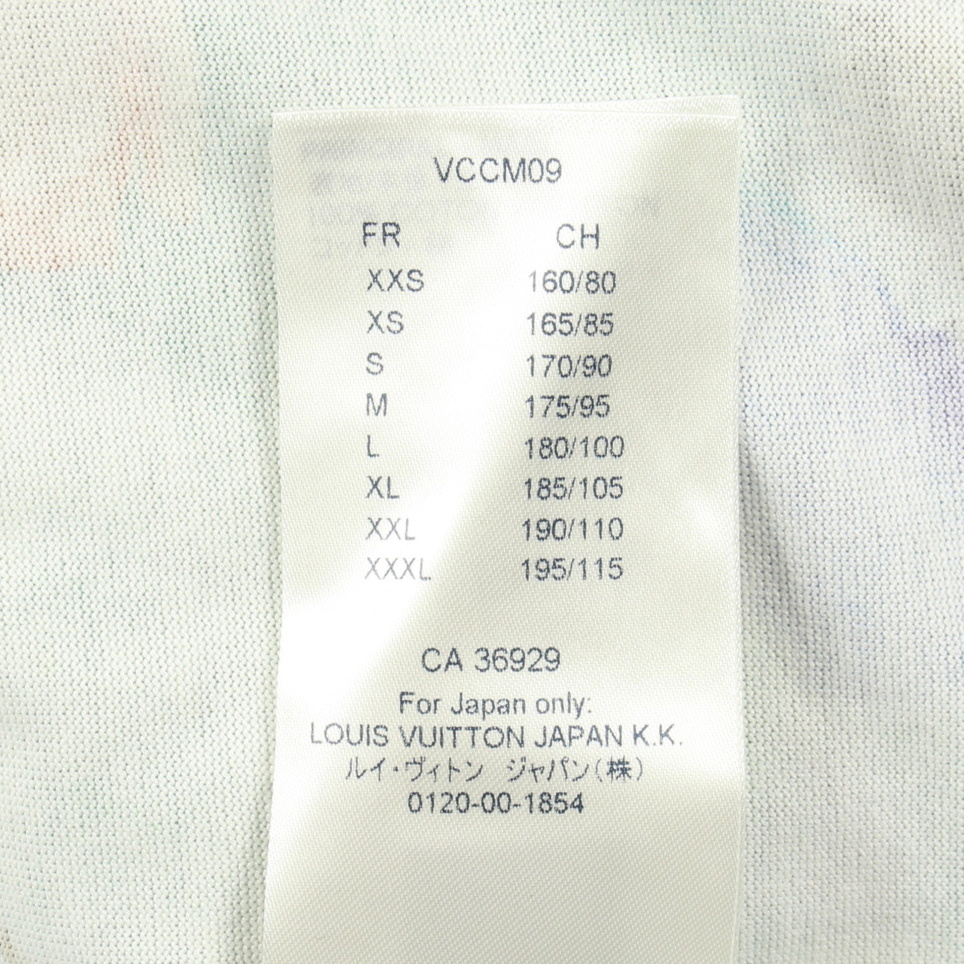 フラワーエンブロイダリー 半袖Tシャツ コットン ライトブルー マルチカラー ルイヴィトン トップス LOUIS VUITTON