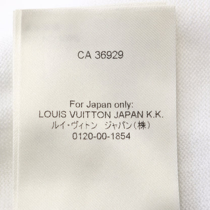 LV SKI ロゴ ショートスリーブ クルーネック Tシャツ ニット コットン ホワイト ブルー ルイヴィトン