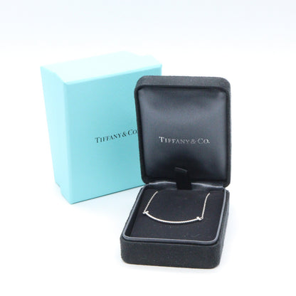 Tスマイル ダイヤ ネックレス スモール ネックレス K18WG ダイヤモンド ホワイトゴールド クリア ティファニー