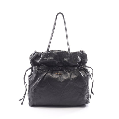 NAPPA ANTIQUE ショルダーバッグ トートバッグ レザー ブラック プラダ