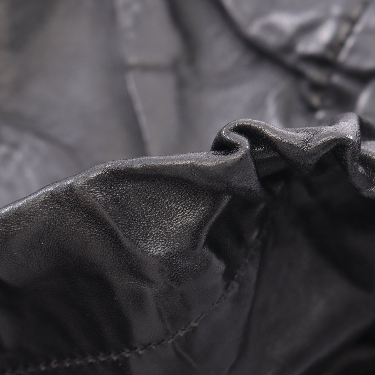 NAPPA ANTIQUE ショルダーバッグ トートバッグ レザー ブラック プラダ