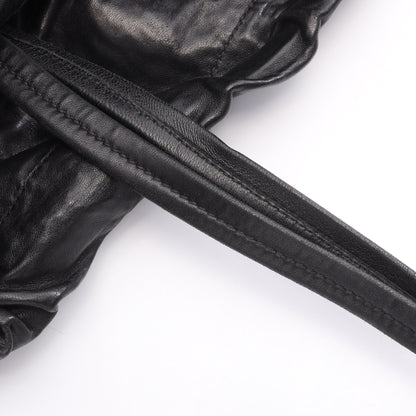 NAPPA ANTIQUE ショルダーバッグ トートバッグ レザー ブラック プラダ