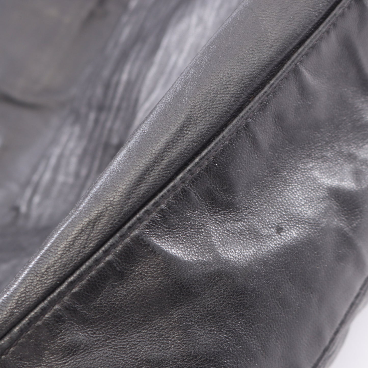 NAPPA ANTIQUE ショルダーバッグ トートバッグ レザー ブラック プラダ