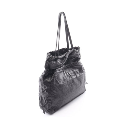 NAPPA ANTIQUE ショルダーバッグ トートバッグ レザー ブラック プラダ