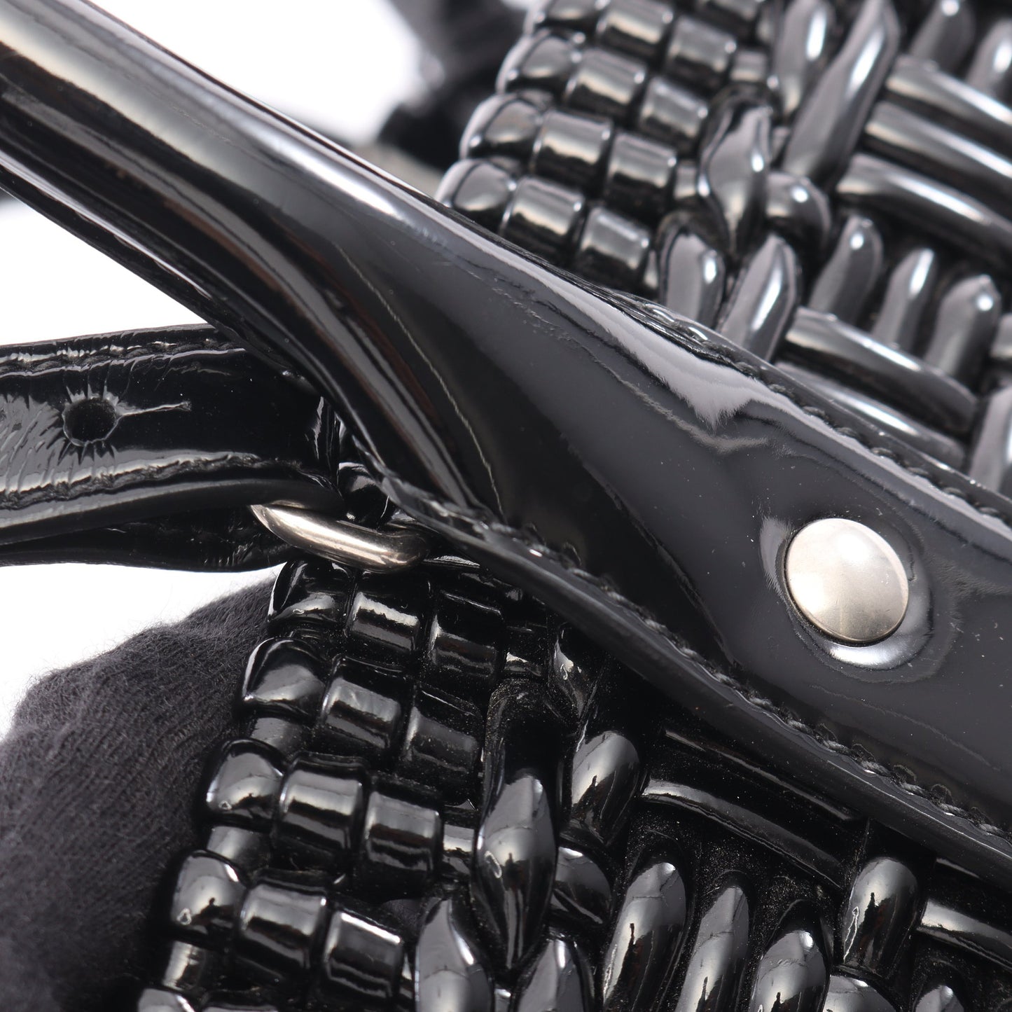 BISTRO XS ビストロ バスケットバッグ 2WAY ハンドバッグ トートバッグ レザー ブラック バレンシアガ