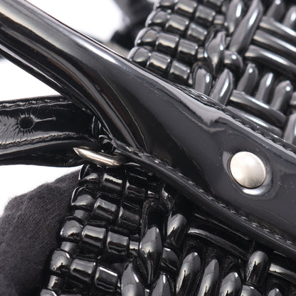 BISTRO XS ビストロ バスケットバッグ 2WAY ハンドバッグ トートバッグ レザー ブラック バレンシアガ