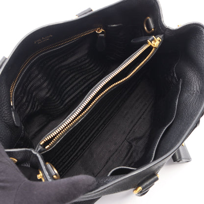 VIT.DAINO 2WAY ハンドバッグ レザー ブラック プラダ バッグ PRADA