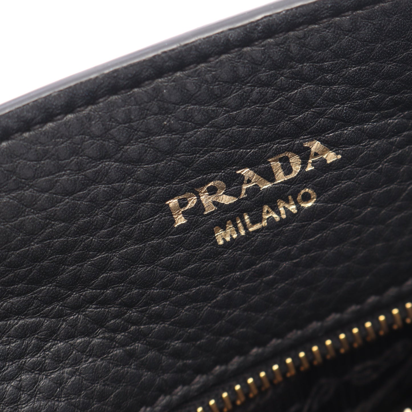 VIT.DAINO 2WAY ハンドバッグ レザー ブラック プラダ バッグ PRADA