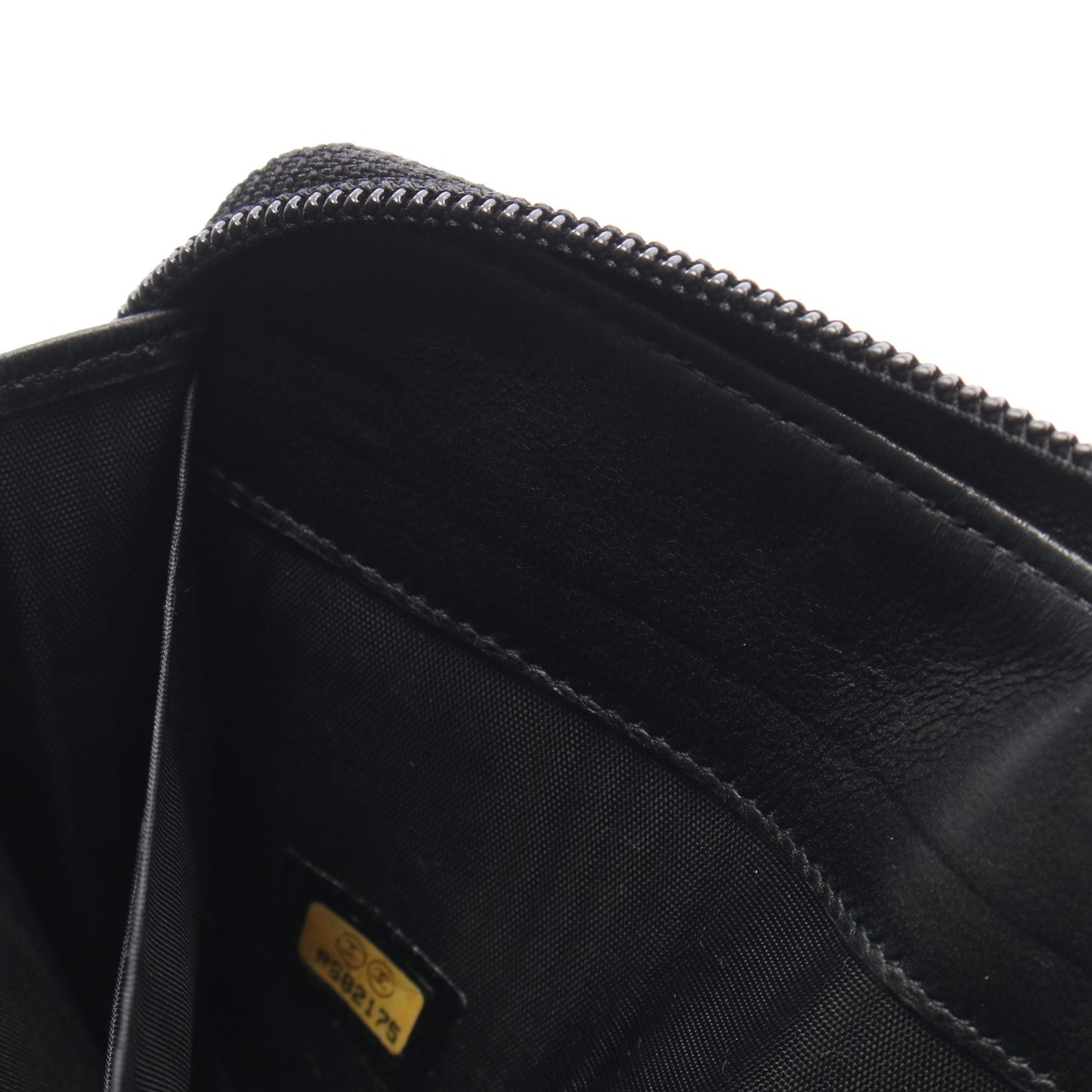 ココマーク ラウンドファスナー長財布 キャビアスキン ブラック ゴールド金具 シャネル
