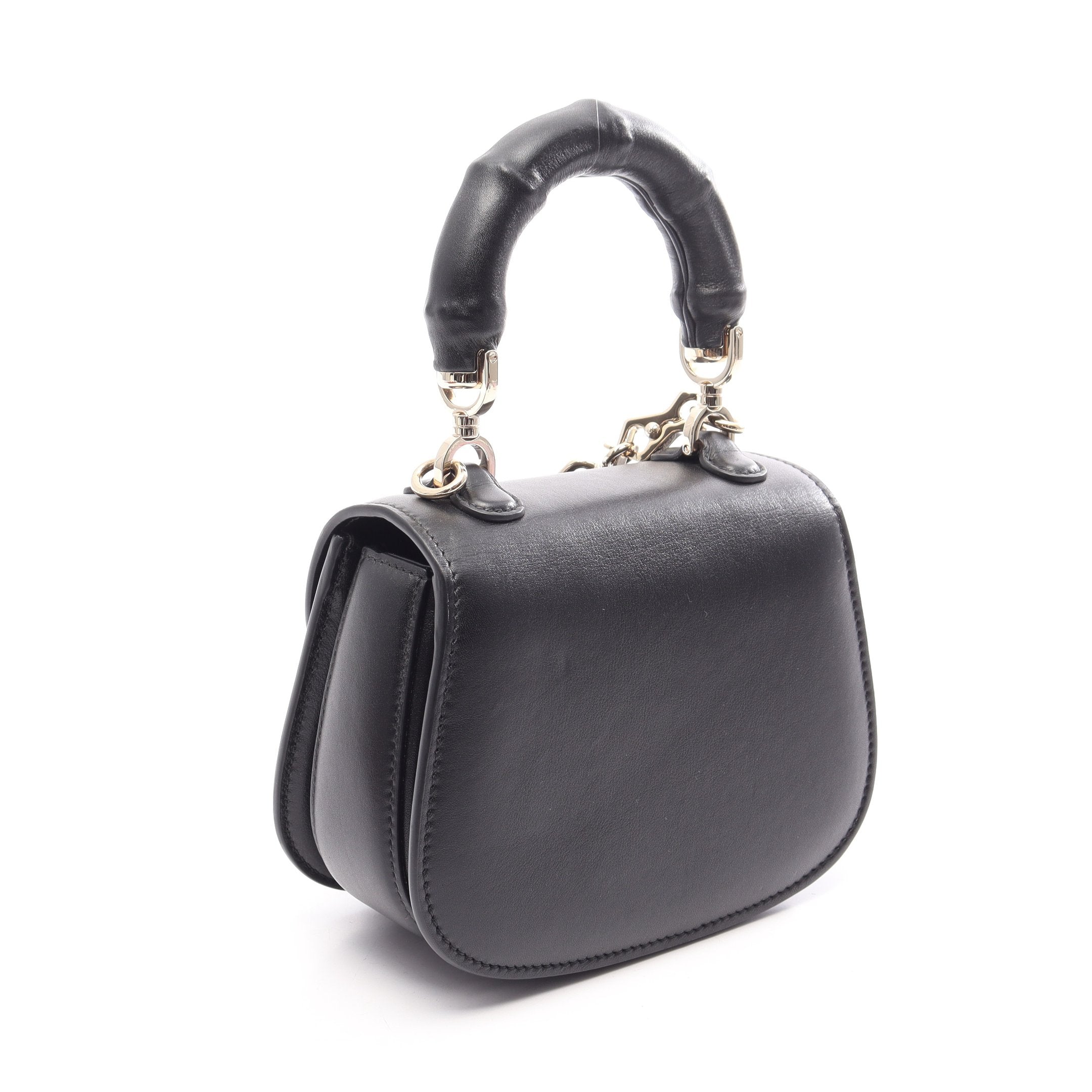 GUCCI ハンドバッグ ブラック レザー 2WAY ハンドバッグ レザー ブラック グッチ – RECLO