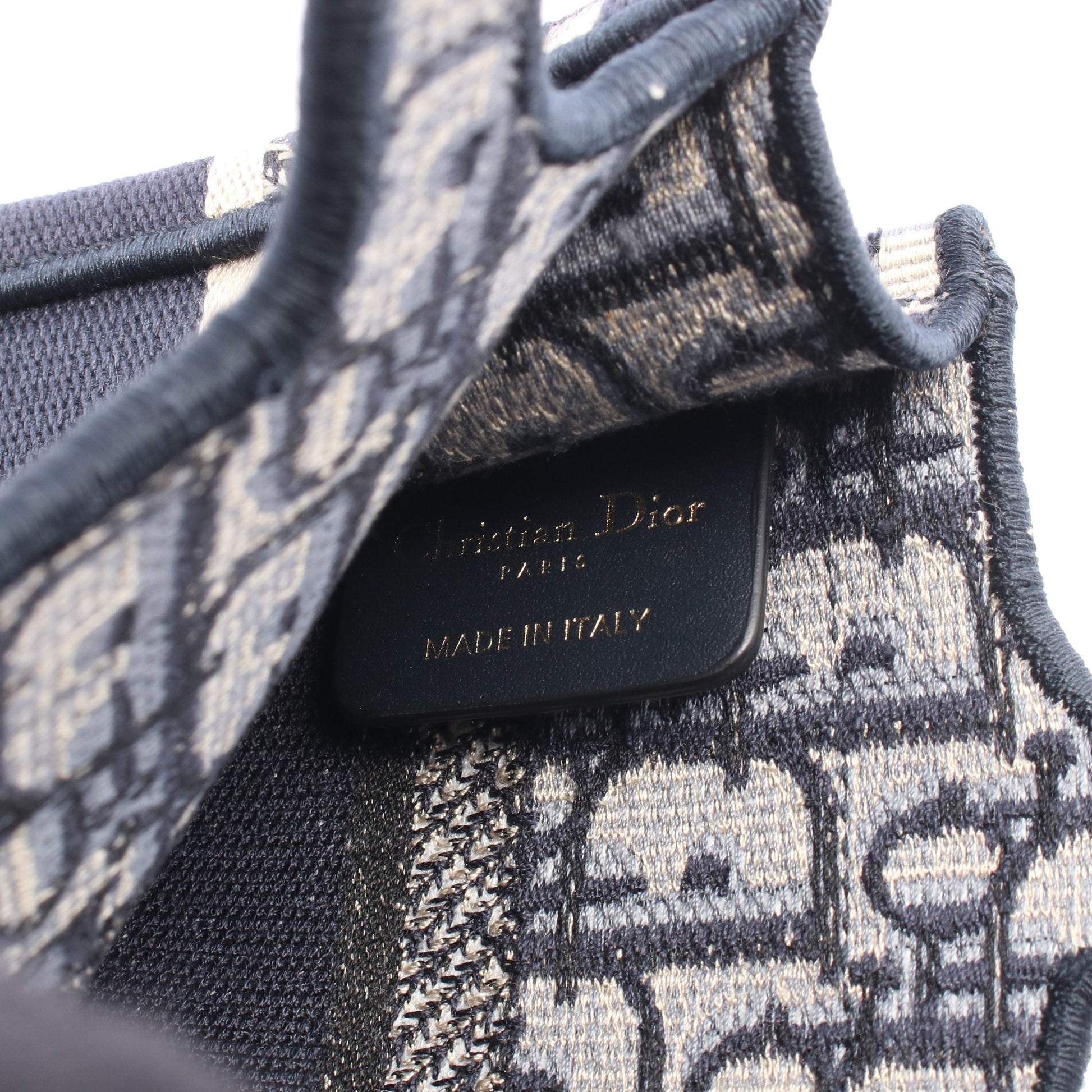 BOOK TOTE ブックトート ミニ ハンドバッグ キャンバス ネイビー ベージュ クリスチャンディオール バッグ Christian Dior