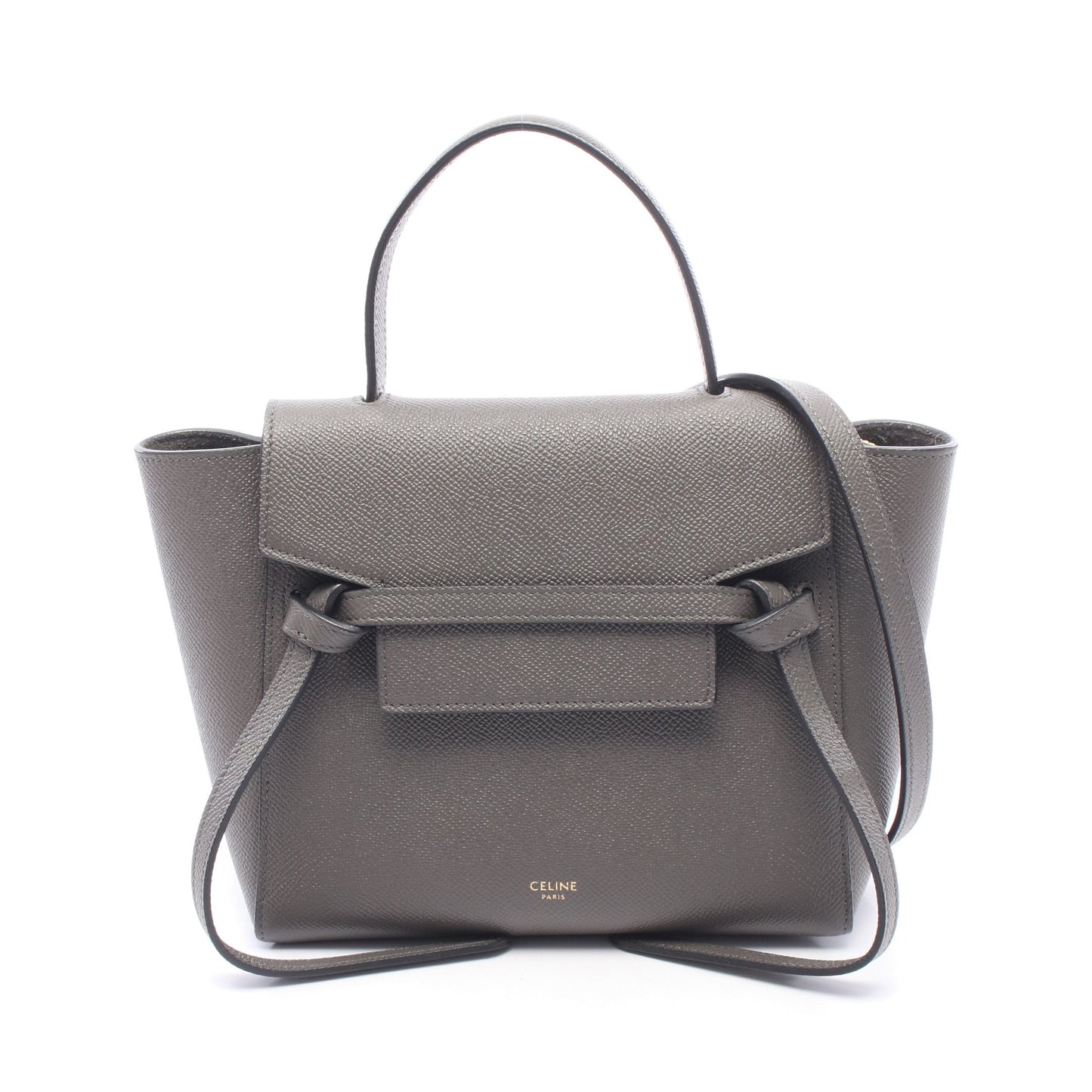 BELT BAG NANO ベルトバッグ ナノ 2WAY ハンドバッグ レザー グレー セリーヌ