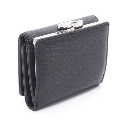 SMALL FRAME WALLET 三つ折り財布 レザー ブラック ヴィヴィアンウエストウッド