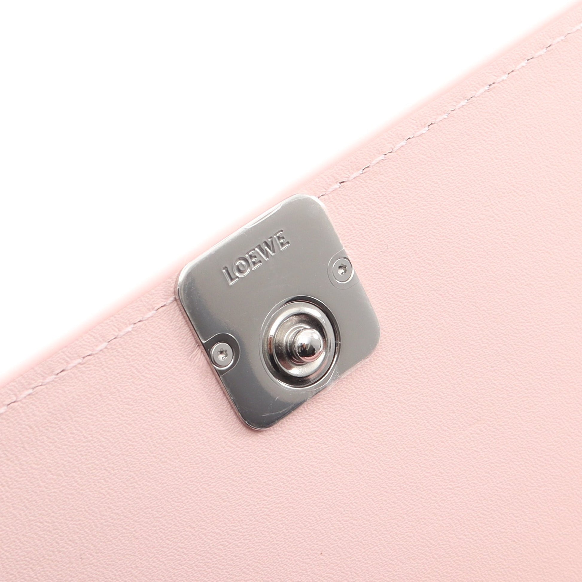 アナグラム コンチネンタル 二つ折り長財布 レザー ライトピンク ロエベ 財布・小物 LOEWE
