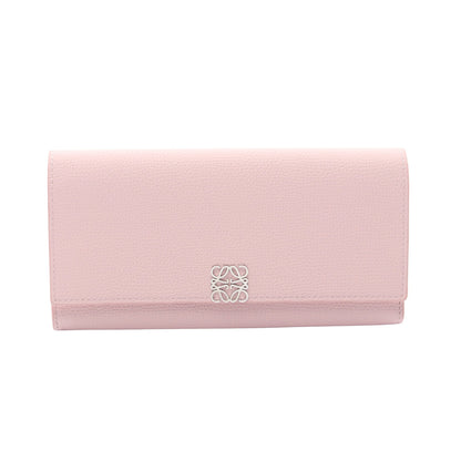 アナグラム コンチネンタル 二つ折り長財布 レザー ライトピンク ロエベ 財布・小物 LOEWE
