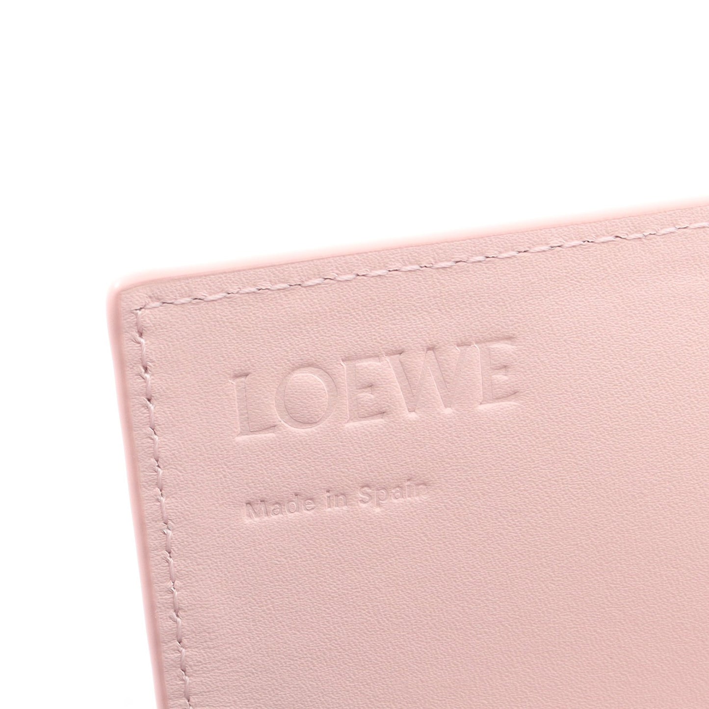 アナグラム コンチネンタル 二つ折り長財布 レザー ライトピンク ロエベ 財布・小物 LOEWE