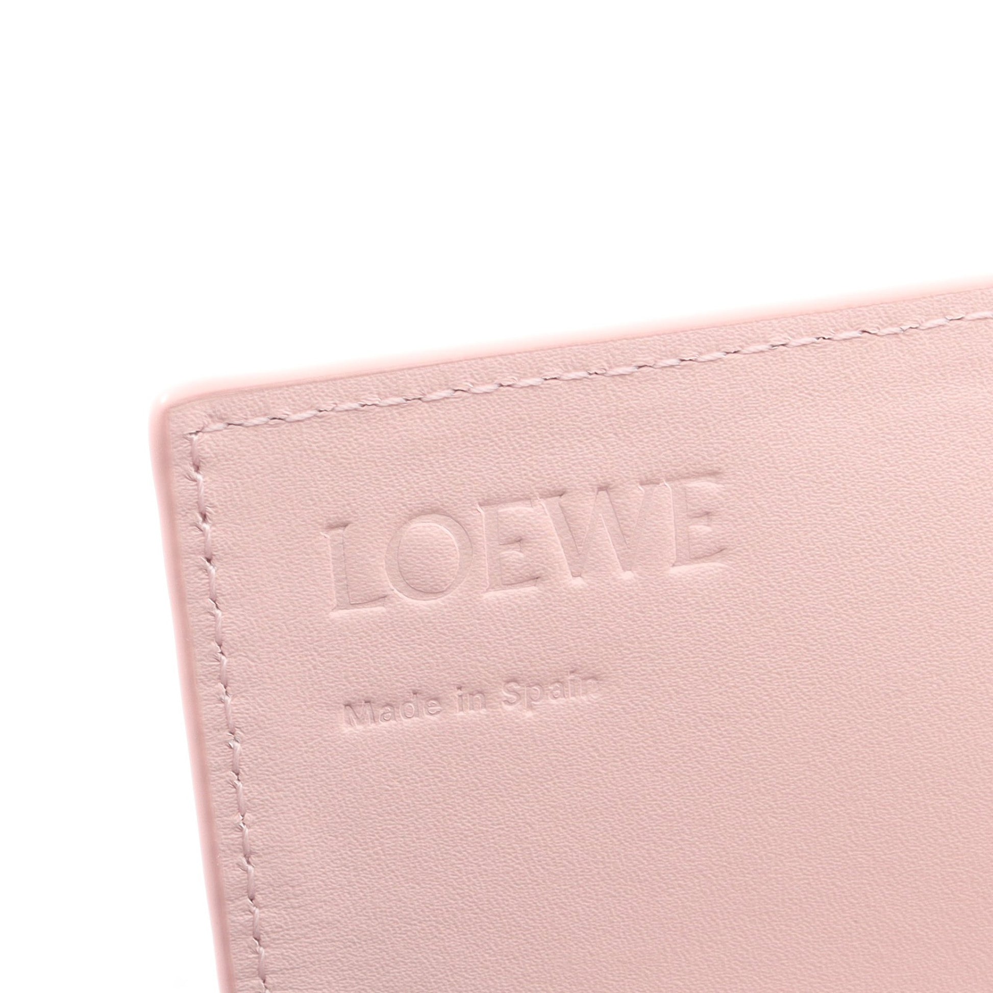 アナグラム コンチネンタル 二つ折り長財布 レザー ライトピンク ロエベ 財布・小物 LOEWE