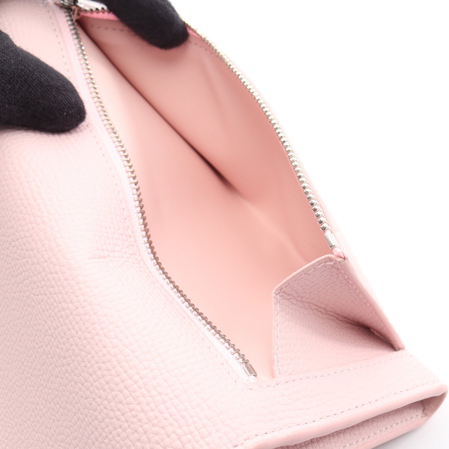 アナグラム コンチネンタル 二つ折り長財布 レザー ライトピンク ロエベ 財布・小物 LOEWE
