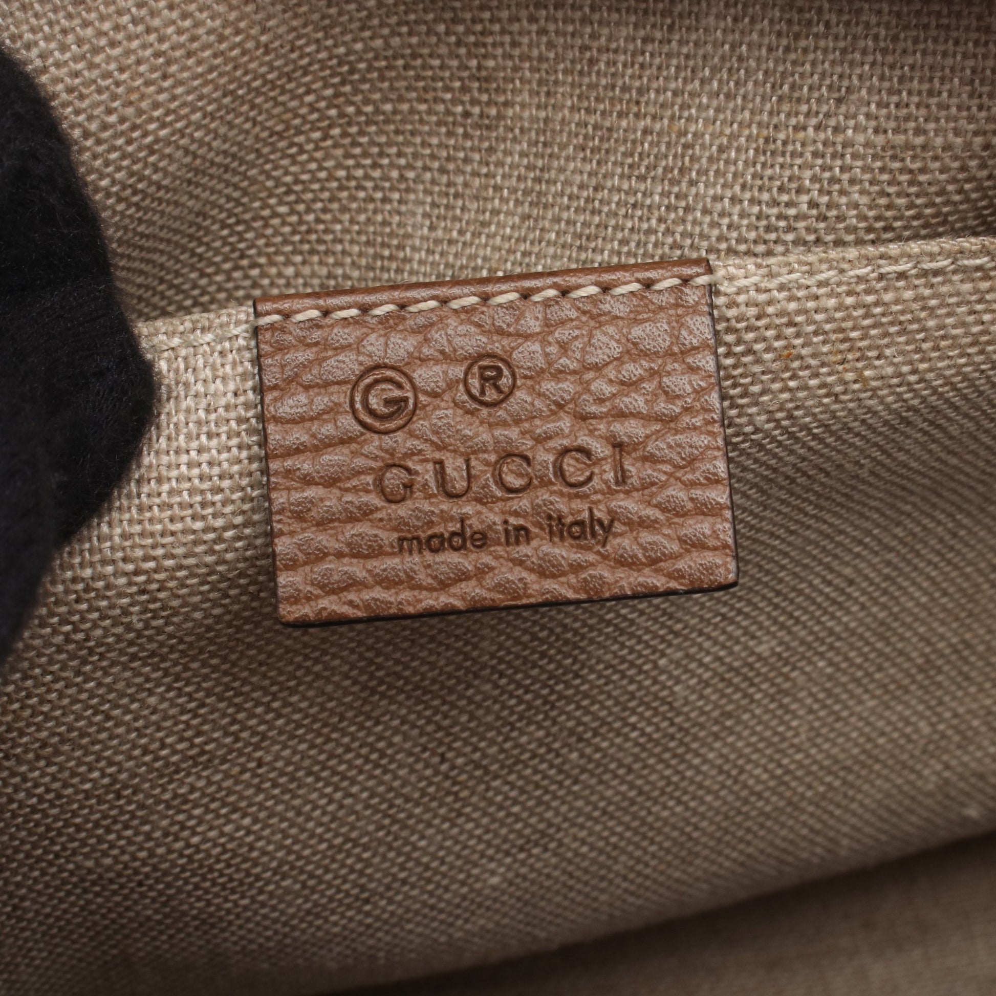 ブリー GGキャンバス ショルダーバッグ キャンバス レザー ベージュ ブラウン グッチ バッグ GUCCI