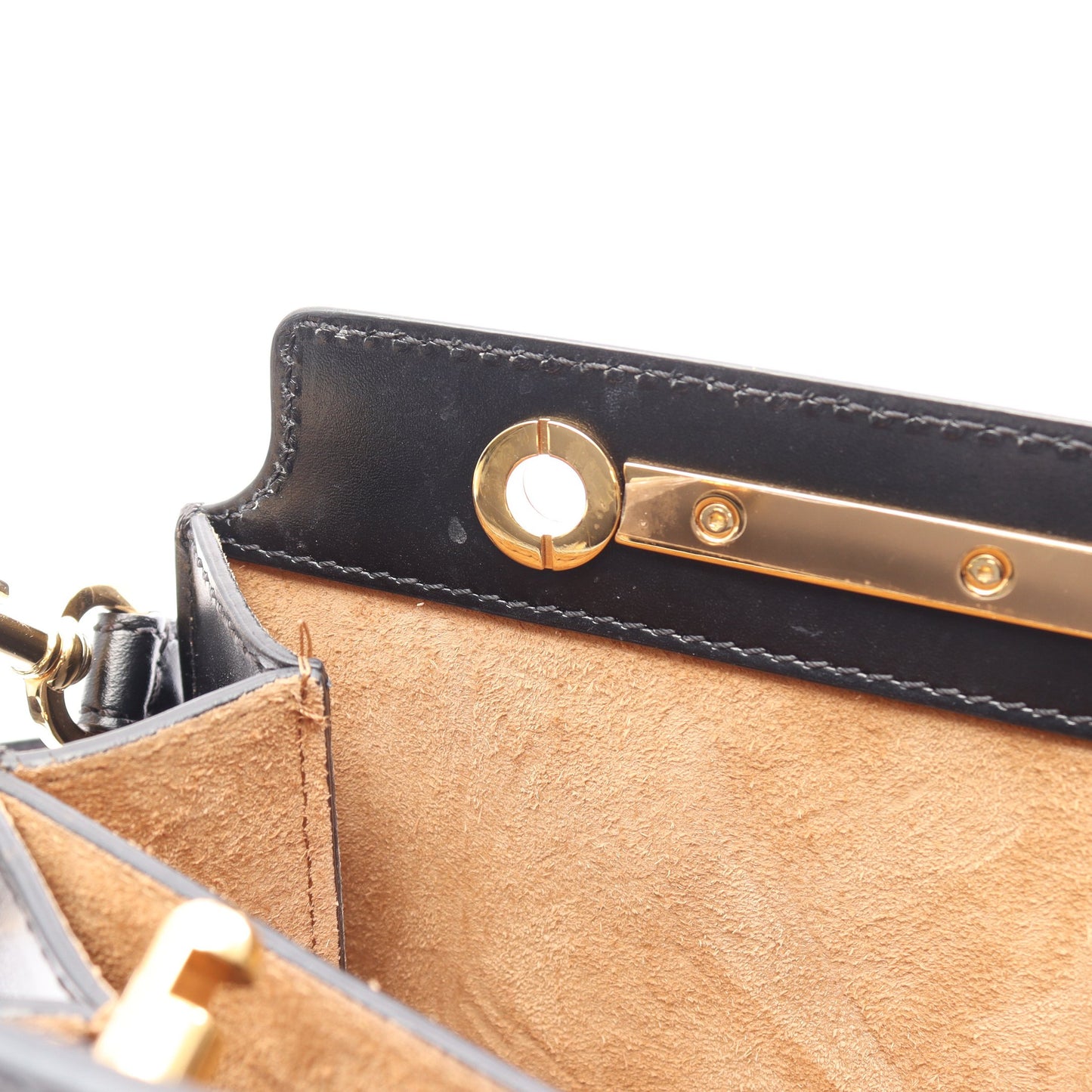 TOUCH スモール ショルダーバッグ レザー ブラック フェンディ バッグ FENDI