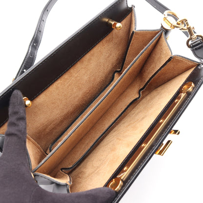 TOUCH スモール ショルダーバッグ レザー ブラック フェンディ バッグ FENDI