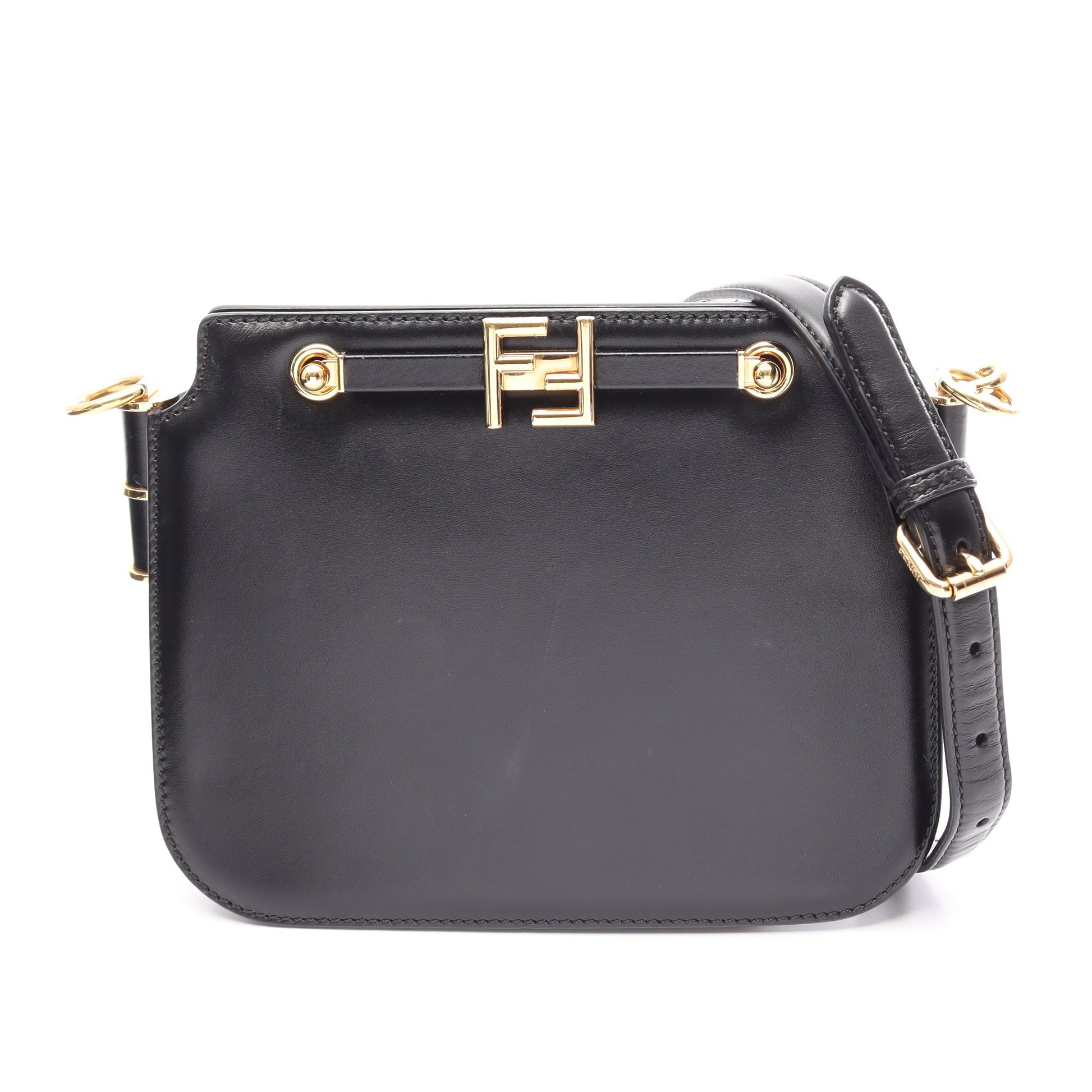 TOUCH スモール ショルダーバッグ レザー ブラック フェンディ バッグ FENDI