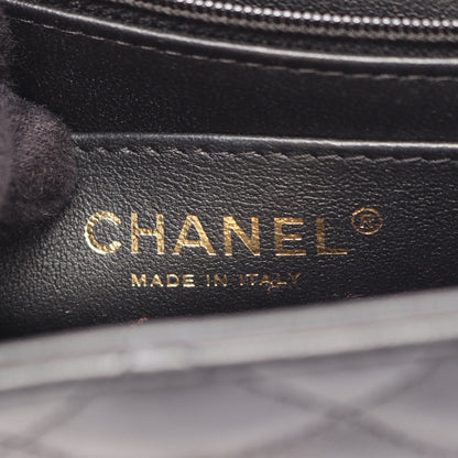 ミニマトラッセ チェーンショルダーバッグ ラムスキン ブラック ゴールド金具 シャネル バッグ CHANEL