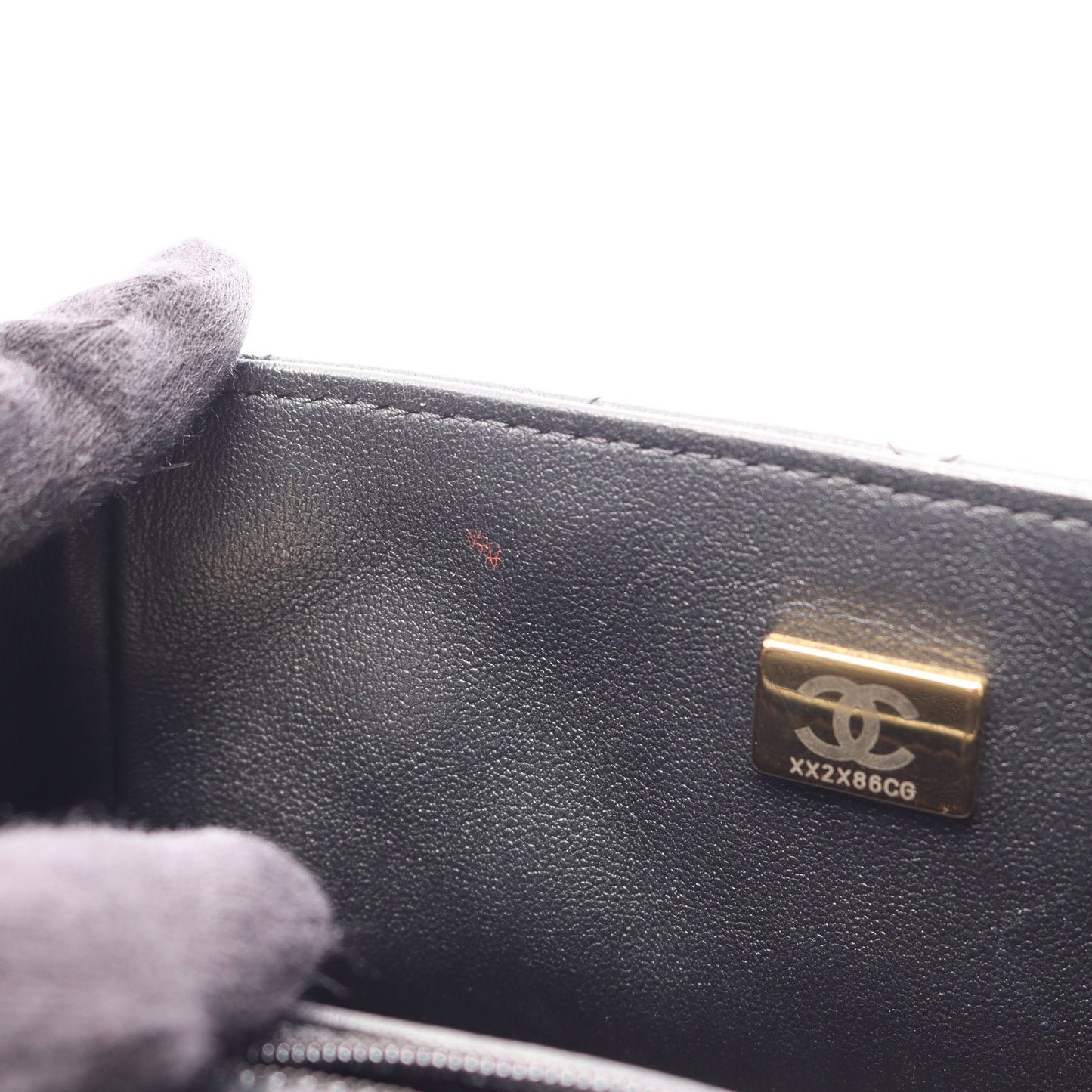 ミニマトラッセ チェーンショルダーバッグ ラムスキン ブラック ゴールド金具 シャネル バッグ CHANEL