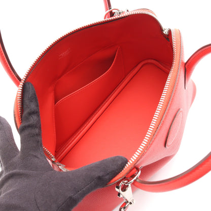 ボリード27 ルージュトマト 2WAY ハンドバッグ ヴォーエプソン レッド シルバー金具 A刻印 エルメス