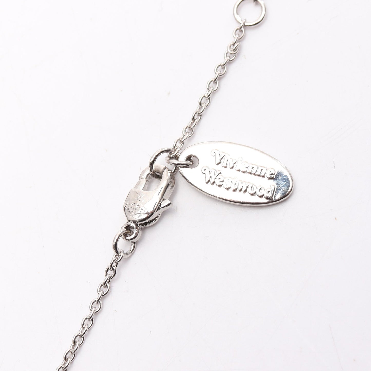 LONDON ORB PENDANT ネックレス ラインストーン シルバー クリア ヴィヴィアンウエストウッド