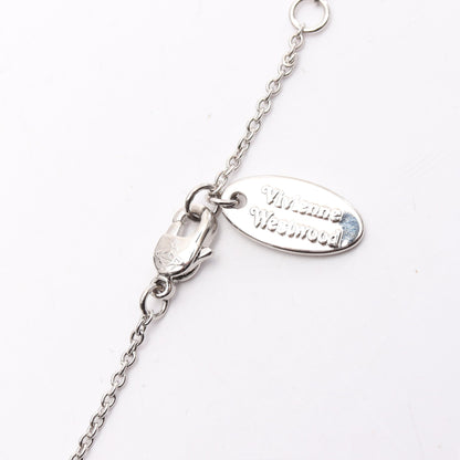 LONDON ORB PENDANT ネックレス ラインストーン シルバー クリア ヴィヴィアンウエストウッド