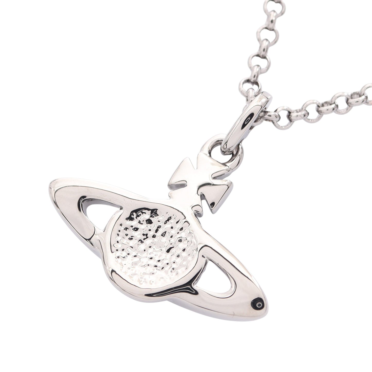 MINI BAS RELIEF PENDANT ネックレス ラインストーン シルバー クリア ヴィヴィアンウエストウッド
