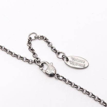 TINY ORB タイニーオーブ ネックレス ラインストーン シルバー マルチカラー ヴィヴィアンウエストウッド