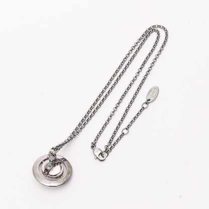TINY ORB タイニーオーブ ネックレス ラインストーン シルバー マルチカラー ヴィヴィアンウエストウッド