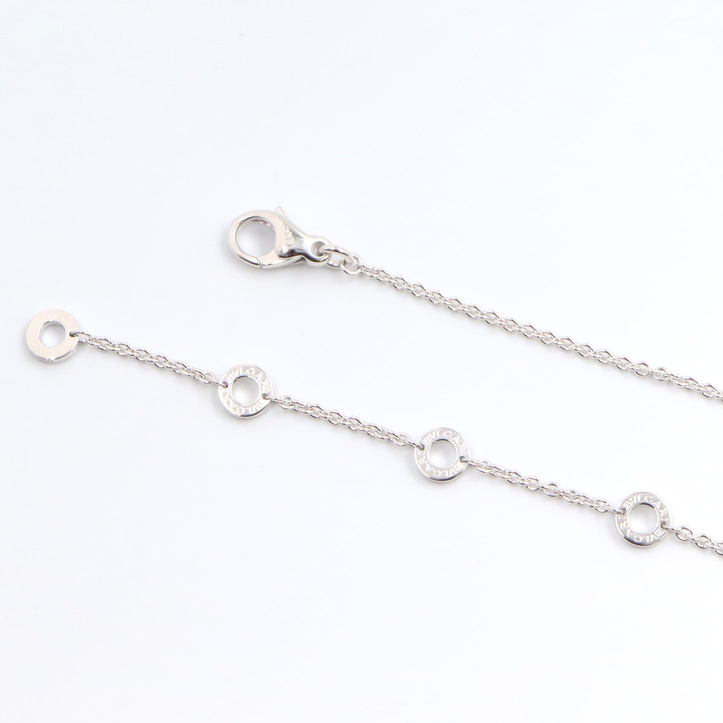 ブルガリブルガリ 1PD ネックレス ネックレス K18WG ダイヤモンド ホワイトゴールド クリア ブルガリ