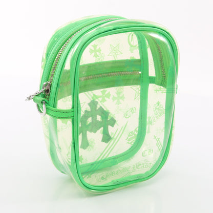 TAKA MINI タカ ミニ 3セメタリークロスパッチ ショルダーバッグ PVC レザー クリア ライトグリーン クロムハーツ