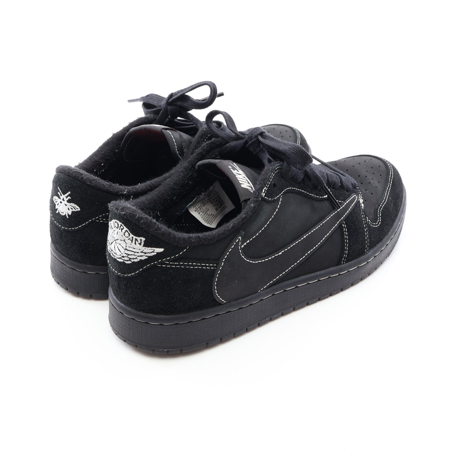 NIKE × TRAVIS SCOTT CACTUS JACK Air Jordan 1 Low OG SP Black Phantom スニーカー レザー スエード ブラック ナイキ