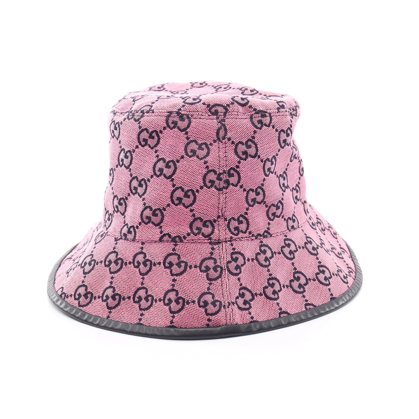 GGキャンバス バケット ハット コットン ピンク ブラック グッチ 財布・小物 GUCCI