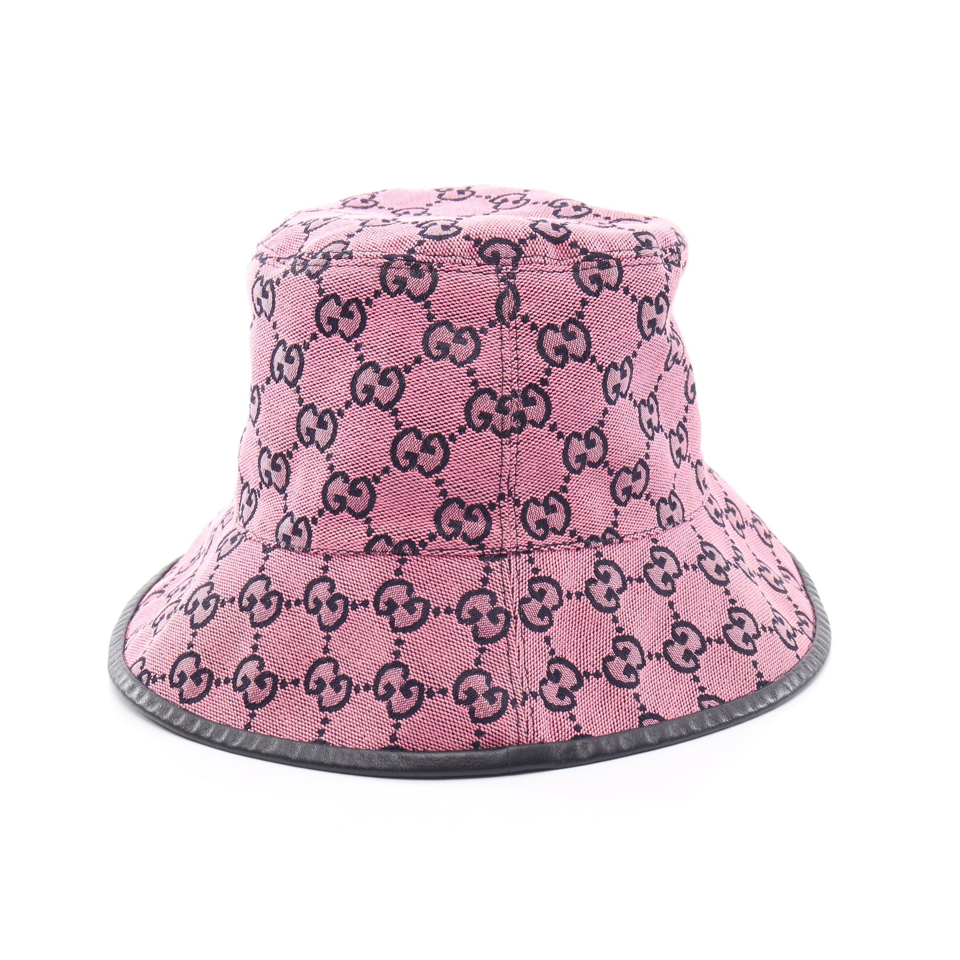 GGキャンバス バケット ハット コットン ピンク ブラック グッチ 財布・小物 GUCCI