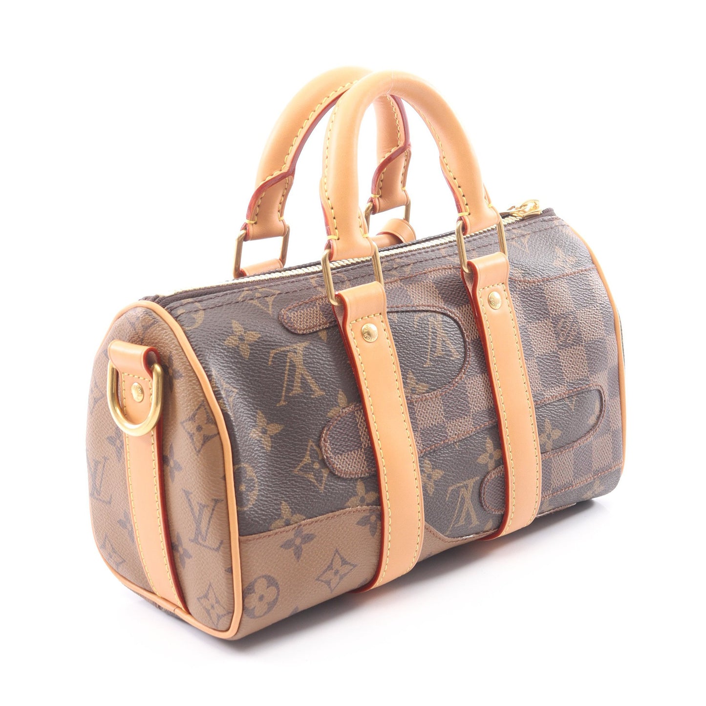 LOUIS VUITTON × NIGO キーポル バンドリエール25 モノグラムランドスケープ 2WAY ハンドバッグ PVC レザー ブラウン ルイヴィトン