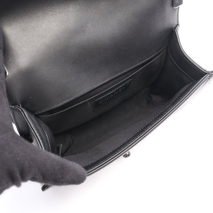 ボーイシャネル スモール チェーンショルダーバッグ ラムスキン ブラック ブラック金具 シャネル