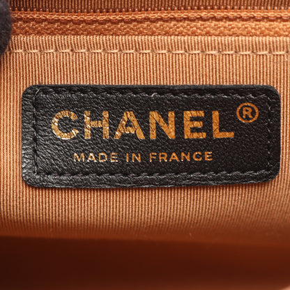 マトラッセ チェーンショルダーバッグ ラムスキン ブラック ゴールド金具 シャネル