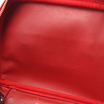 ココマーク ハンドバッグ バニティバッグ キャビアスキン レッド ゴールド金具 シャネル バッグ CHANEL