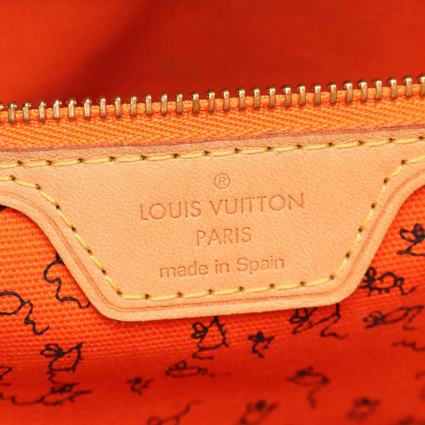 ネヴァーフルMM キャットグラム ショルダーバッグ トートバッグ PVC レザー ブラウン ルイヴィトン バッグ LOUIS VUITTON