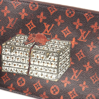 ネヴァーフルMM キャットグラム ショルダーバッグ トートバッグ PVC レザー ブラウン ルイヴィトン バッグ LOUIS VUITTON