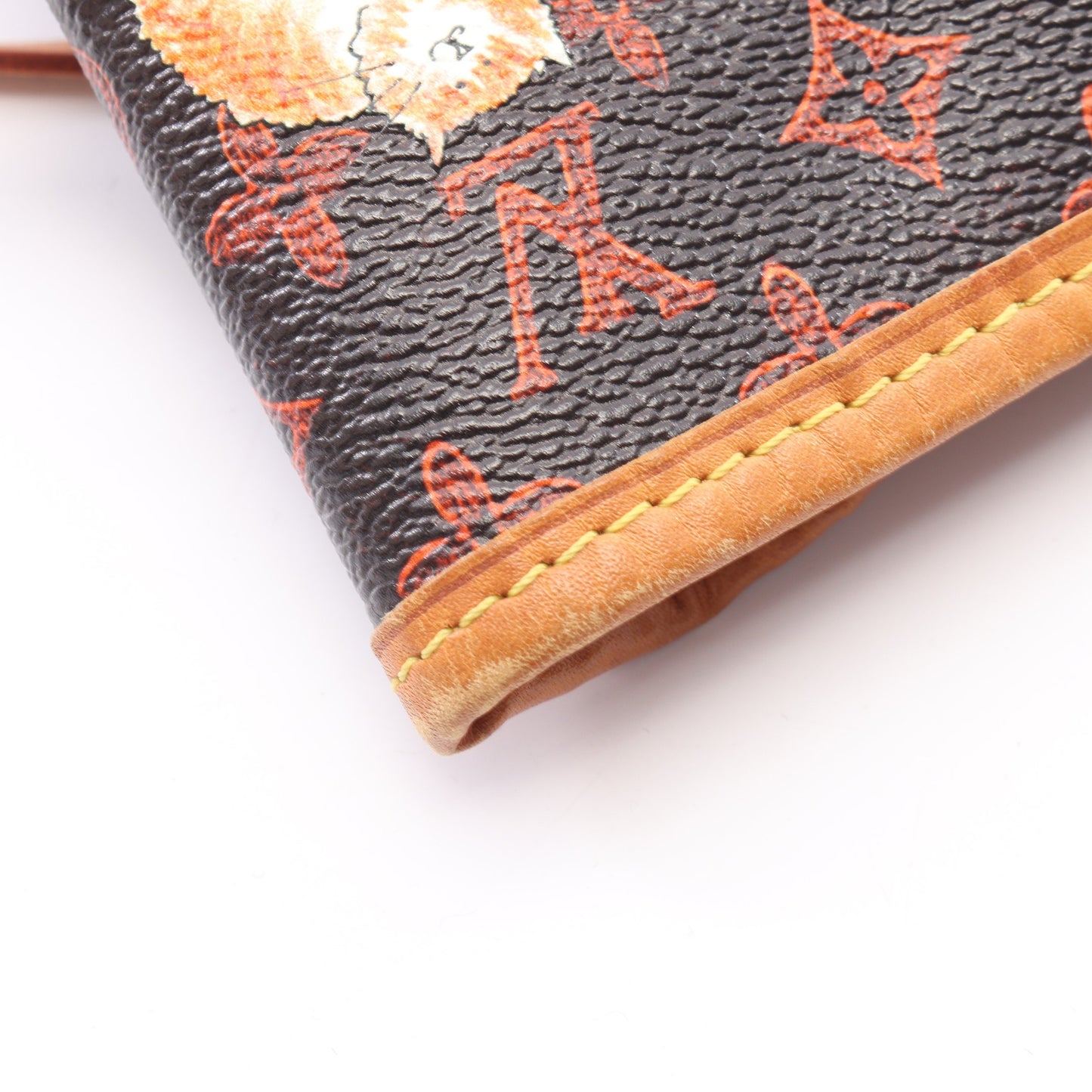 ネヴァーフルMM キャットグラム ショルダーバッグ トートバッグ PVC レザー ブラウン ルイヴィトン バッグ LOUIS VUITTON