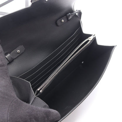 コンスタンス ロング トゥーゴー ショルダーウォレット ヴォーエプソン ブラック シルバー金具 K刻印 エルメス