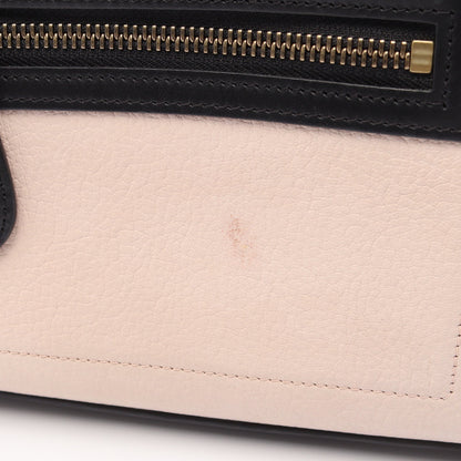 ラゲージ マイクロショッパー ハンドバッグ トートバッグ レザー ブラック ライトピンク グレーベージュ セリーヌ バッグ CELINE