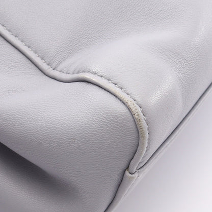ミニピーカブー スタッズ 2WAY ハンドバッグ レザー ブルーグレー レッド フェンディ バッグ FENDI